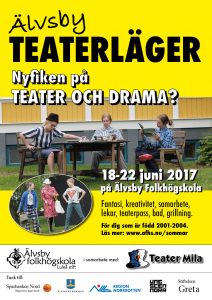 Affisch teaterläger Älvsbyn 2017