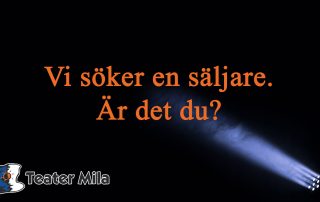 Vi söker en säljare.